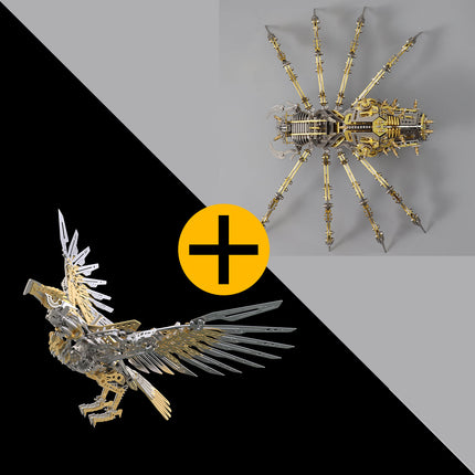 【Pre-sale /15% off】Fccgear 3D metal  Mechanical Skeleton Spider Model Kit Floatingcity