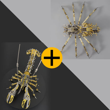 【Pre-sale /15% off】Fccgear 3D metal  Mechanical Skeleton Spider Model Kit Floatingcity