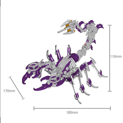Mechanical Scorpion 3D Alloy Model kit( Comes with English manual) floatingcity
