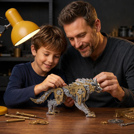 Mechanical Wolf 3D Metal Model Kit DIY Articulated Puzzle for Adults and Kids Floatingcity gear