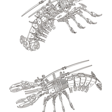 【pre-sale】3D metal mechanical lobster Floatingcity