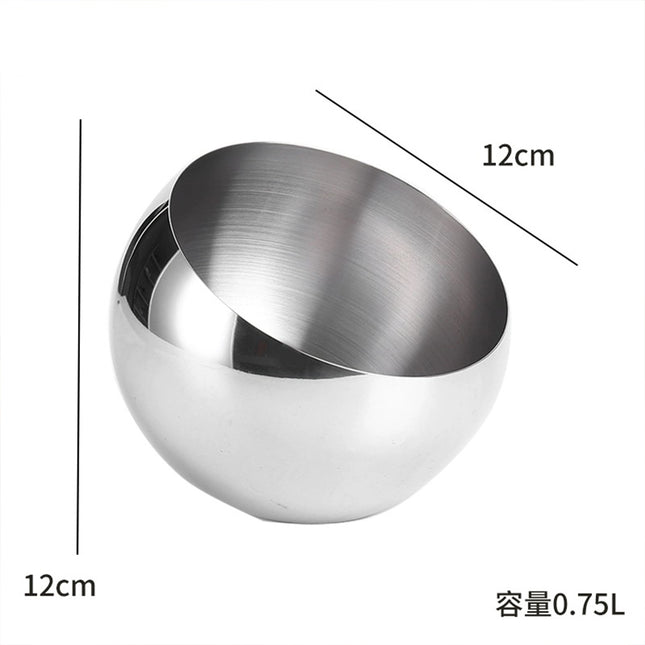 Stainless steel bowl, multi-purpose inclined bowl, storage for home use floatingcity