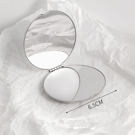 Stainless steel folding mirror, double-sided pocket mirror, non-breakable mirror Floatingcity