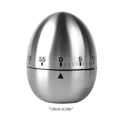 Egg  Apple Timer Stainless Steel Mechanical Rotating Alarm Floatingcity