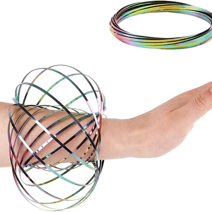 Flow Ring Spinner Ring Arm Toy - Stainless Steel Floatingcity