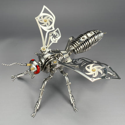 longpin-3D mechanical wasp Stainless steel Model assembly kit(come with english instruction and tool kit) floatingcity