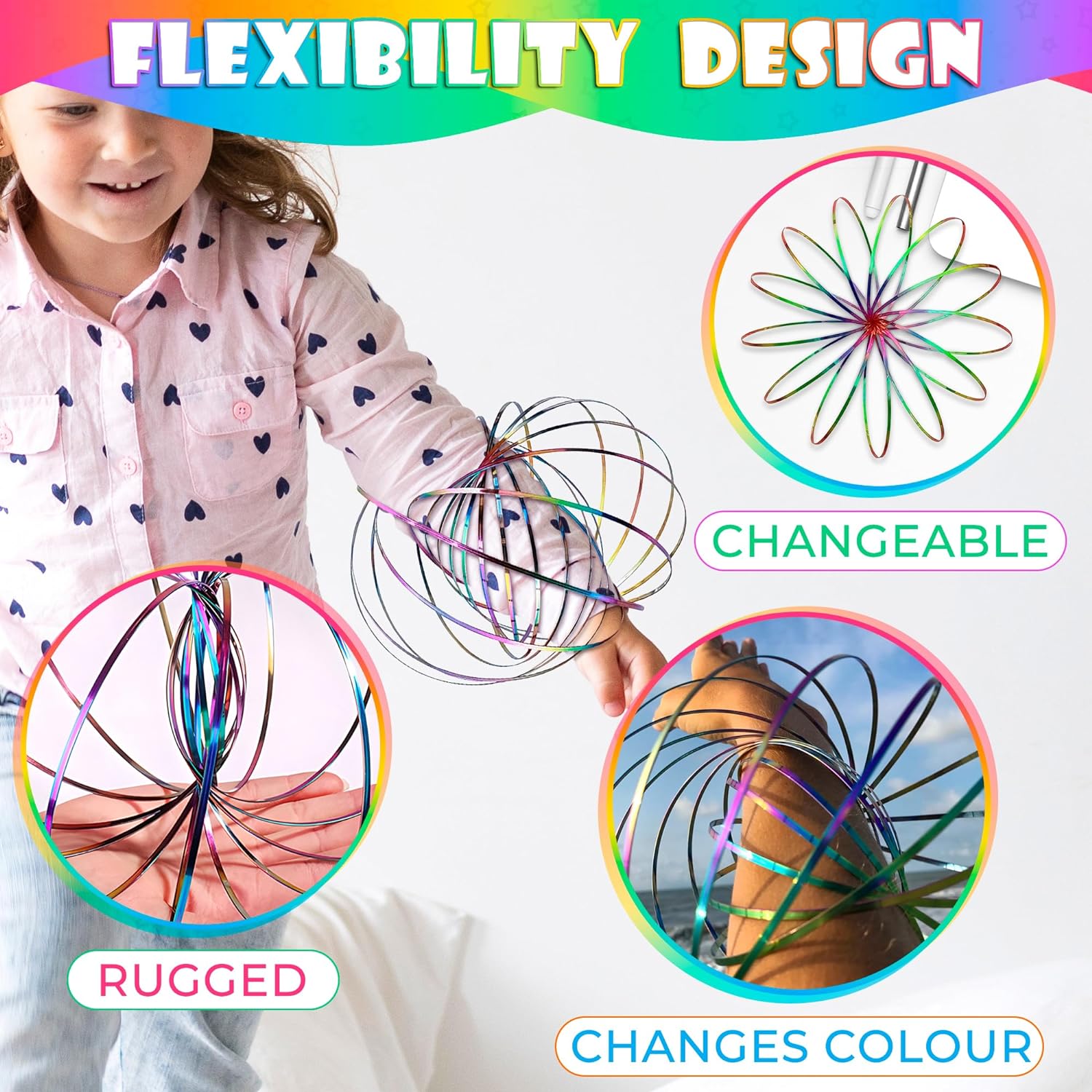 Spring Spinner Floating Flow Ring Spinner Ring Arm Toy - Stainless Steel – Floatingcity gear