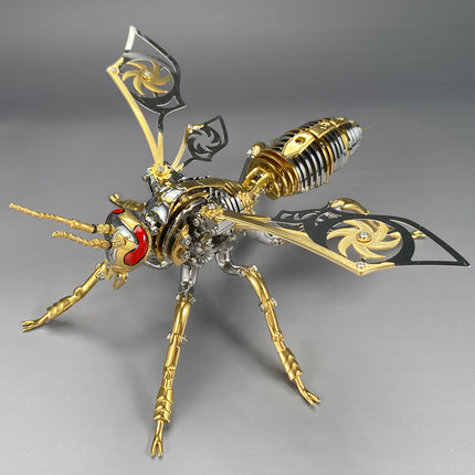 longpin-3D mechanical wasp Stainless steel Model assembly kit(come with english instruction and tool kit) floatingcity