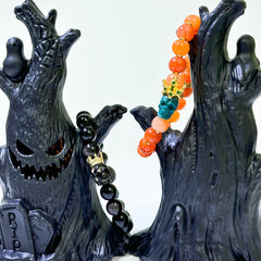 Halloween Special Edition Crown Skull Crystal Bracelet Floatingcity