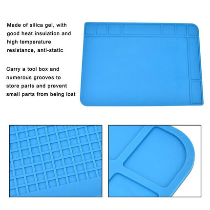 Heat-resistant silicone mat model assembly workstation 480x340mm floatingcity